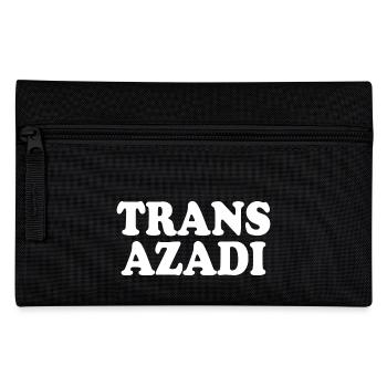Trans azadi - Pencil Case - black - Front
