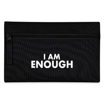 I am enough - Federtasche - Schwarz - Vorne