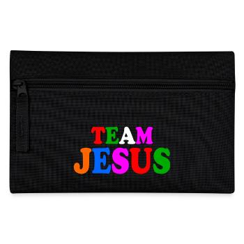 Team jesus - Pencil Case - black - Front