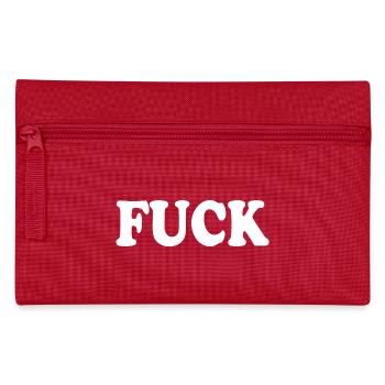 Fuck - Pencil Case - red - Front