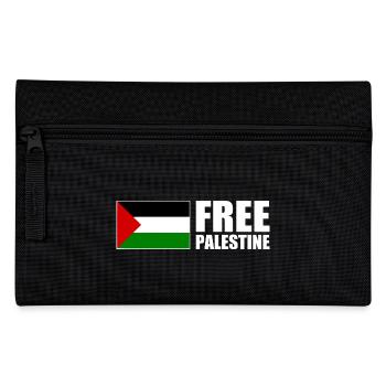 Free palestine - Federtasche - Schwarz - Vorne
