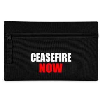 Ceasefire now - Pencil Case - black - Front