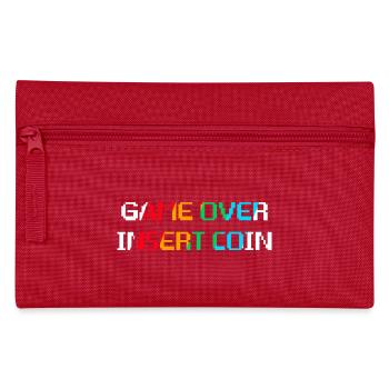 Game Over Insert Coin (foncé) - Trousse - rouge - Devant