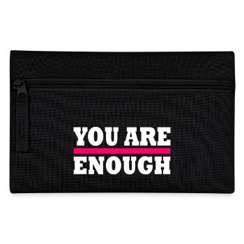 You are enough - Federtasche - Schwarz - Vorne