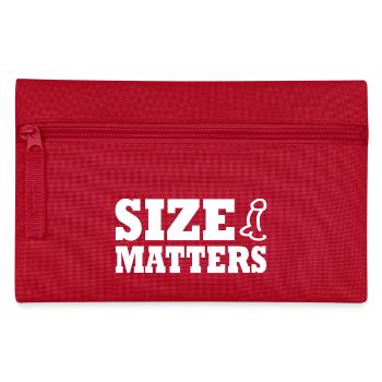 Penis size matters - Pencil Case - red - Front