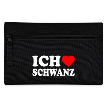Ich liebe schwanz - Federtasche - Schwarz - Vorne