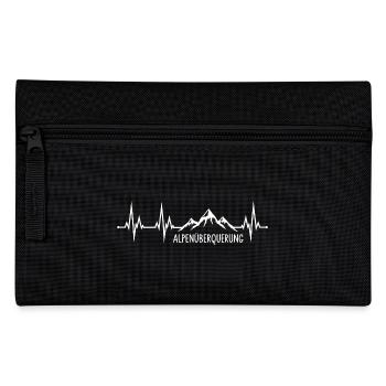 Alpenüberquerung - Federtasche - Schwarz - Vorne