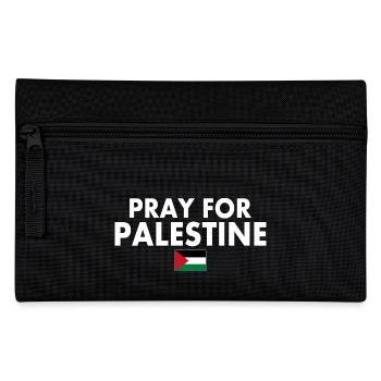 Pray for palestine - Federtasche - Schwarz - Vorne
