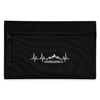 Alpenüberquerung E5 - Federtasche - Schwarz - Vorne