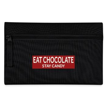 EAT CHOCOLATE - STAY CANDY - Pencil Case - black - Front