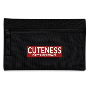CUTENESS IS MY SUPERPOWER - Federtasche - Schwarz - Vorne