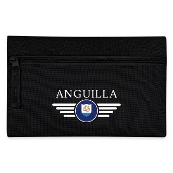 Ich liebe Anguilla, Eleganz Stil Design T-Shirt - Federtasche - Schwarz - Vorne