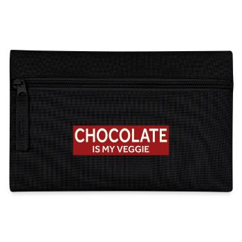 CHOCOLATE IS MY VEGGIE - Pencil Case - black - Front