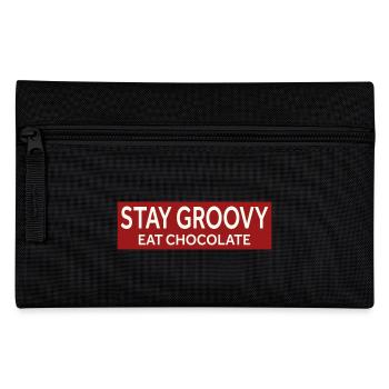 RESTEZ GROOVY - MANGEZ DU CHOCOLAT - Trousse - noir - Devant