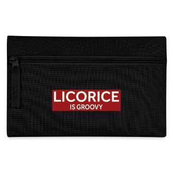 LICORICE IS GROOVY - Pencil Case - black - Front
