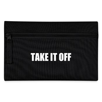 Take it off - Federtasche - Schwarz - Vorne