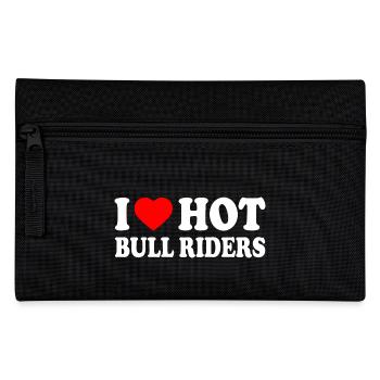 I love hot bull riders - Federtasche - Schwarz - Vorne