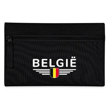Ich liebe Belgien Design T-Shirt Outfit - Federtasche - Schwarz - Vorne