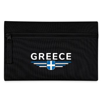 I Love Greece Fan, Tenue de T-Shirt Design - Trousse - noir - Devant