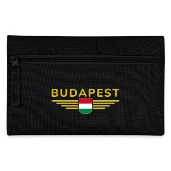 Budapest Ungarn Fan, Outfit T Shirt Design - Federtasche - Schwarz - Vorne