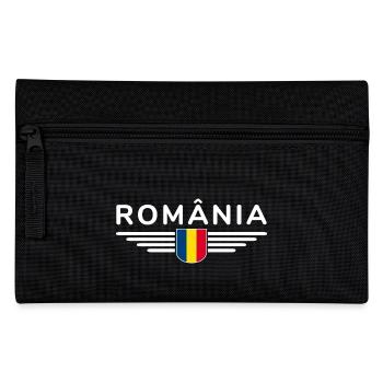 Bukarest T-Shirt für Rumänien Fans - Federtasche - Schwarz - Vorne