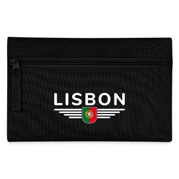 Lisbon Fan T-Shirt for Portugal Lovers - Pencil Case - black - Front