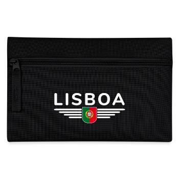 Lisbon Fan T-Shirt for Portugal Lovers - Pencil Case - black - Front