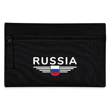 Russland T-Shirt – Stolz und Tradition - Federtasche - Schwarz - Vorne