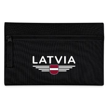 T-shirt Lettonie – Fierté et tradition - Trousse - noir - Devant