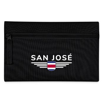 San José T-Shirt – Costa Rica Vibes - Federtasche - Schwarz - Vorne
