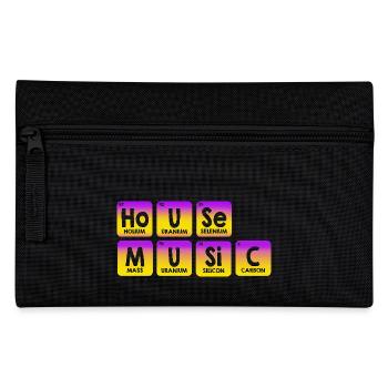 Rave Raver Techno music Techno bass Mischpult - Federtasche - Schwarz - Vorne