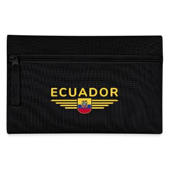 Ecuador Fans T-Shirt Design - Pencil Case - black - Front