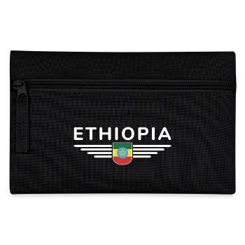 Ethiopia Design – Pride and Culture - Pencil Case - black - Front