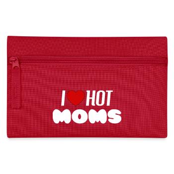 I love hot moms - Federtasche - Rot - Vorne