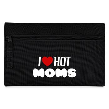 I love hot moms - Pencil Case - black - Front