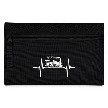 Locomotive Heartbeat Train Lover - Pencil Case - black - Front