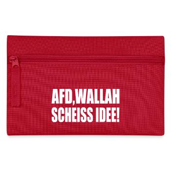 Afd wallah scheiss idee - Federtasche - Rot - Vorne