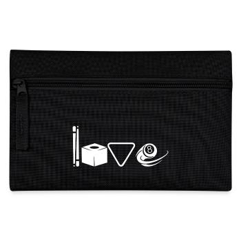Love Billiards - Pencil Case - black - Front