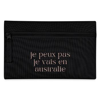 Humor T-Shirt Ich kann nicht Ich gehe nach Australien - Federtasche - Schwarz - Vorne