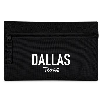 Dallas - Texas - USA - United States of America - Pencil Case - black - Front