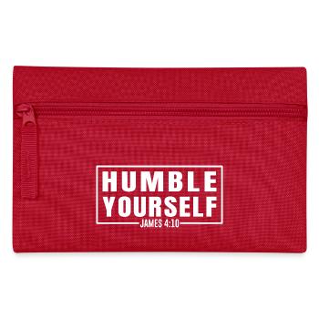 Humble Yourself - Federtasche - Rot - Vorne
