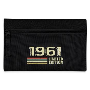 Born in 1961 Birthday 1961 Vintage 1961 - Pencil Case - black - Front