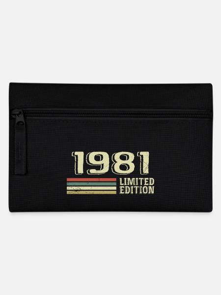 Jahrgang 1981 Geburtstag 1981 Jahrgang 1981 - Federtasche - Schwarz