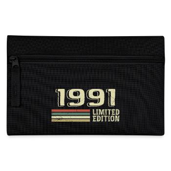 Born in 1991 Birthday 1991 Vintage 1991 - Pencil Case - black - Front