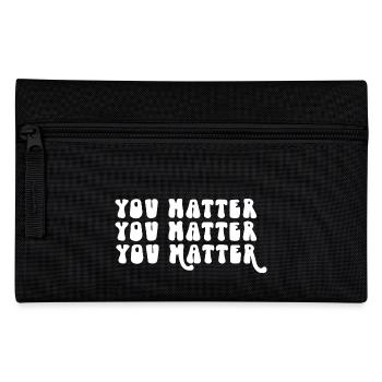 Du bist wichtig Positive Affirmation Motivation - Federtasche - Schwarz - Vorne