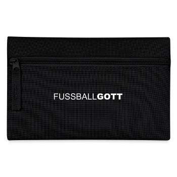Fussball - Fussball Gott - Gottheit - Federtasche - Schwarz - Vorne