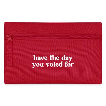 Revivez le jour pour lequel vous avez voté - Trousse - rouge - Devant