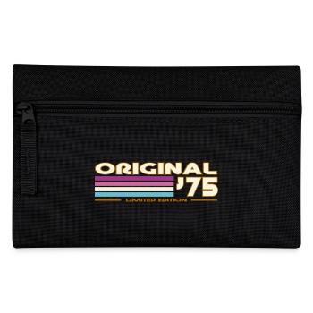 Originale 75er Vintage-Streifen - Federtasche - Schwarz - Vorne