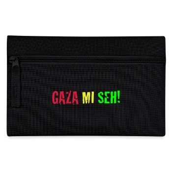 Gaza Mi Seh! - Pencil Case - black - Front