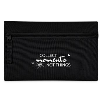 Collect Moments not Things - Pencil Case - black - Front